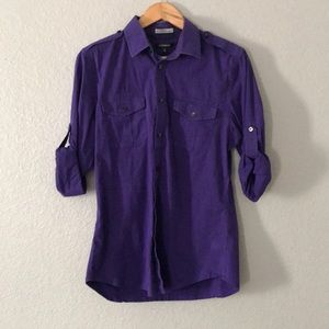 Men’s Express purple medium button down